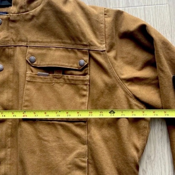 Smiths Workwear Men's Size L Canvas Duck Sherpa Jacket Brown Hooded Lined - Picture 15 of 16